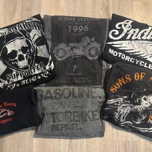 Graphic Motorcycle T-Shirts Bundle